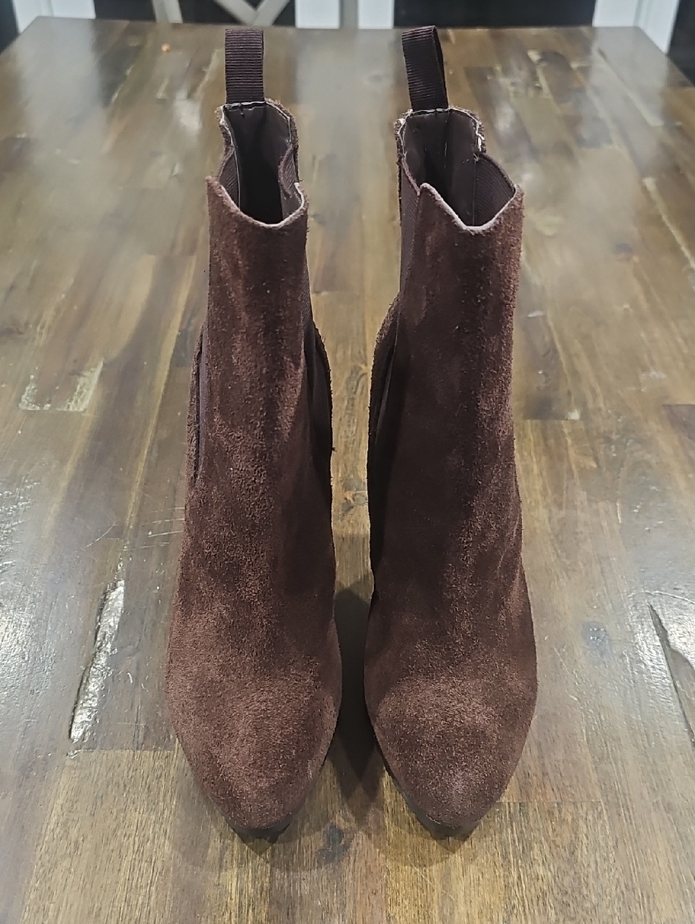 Lauren Ralph Lauren Dark Brown Suede Tiara Suede Boot
